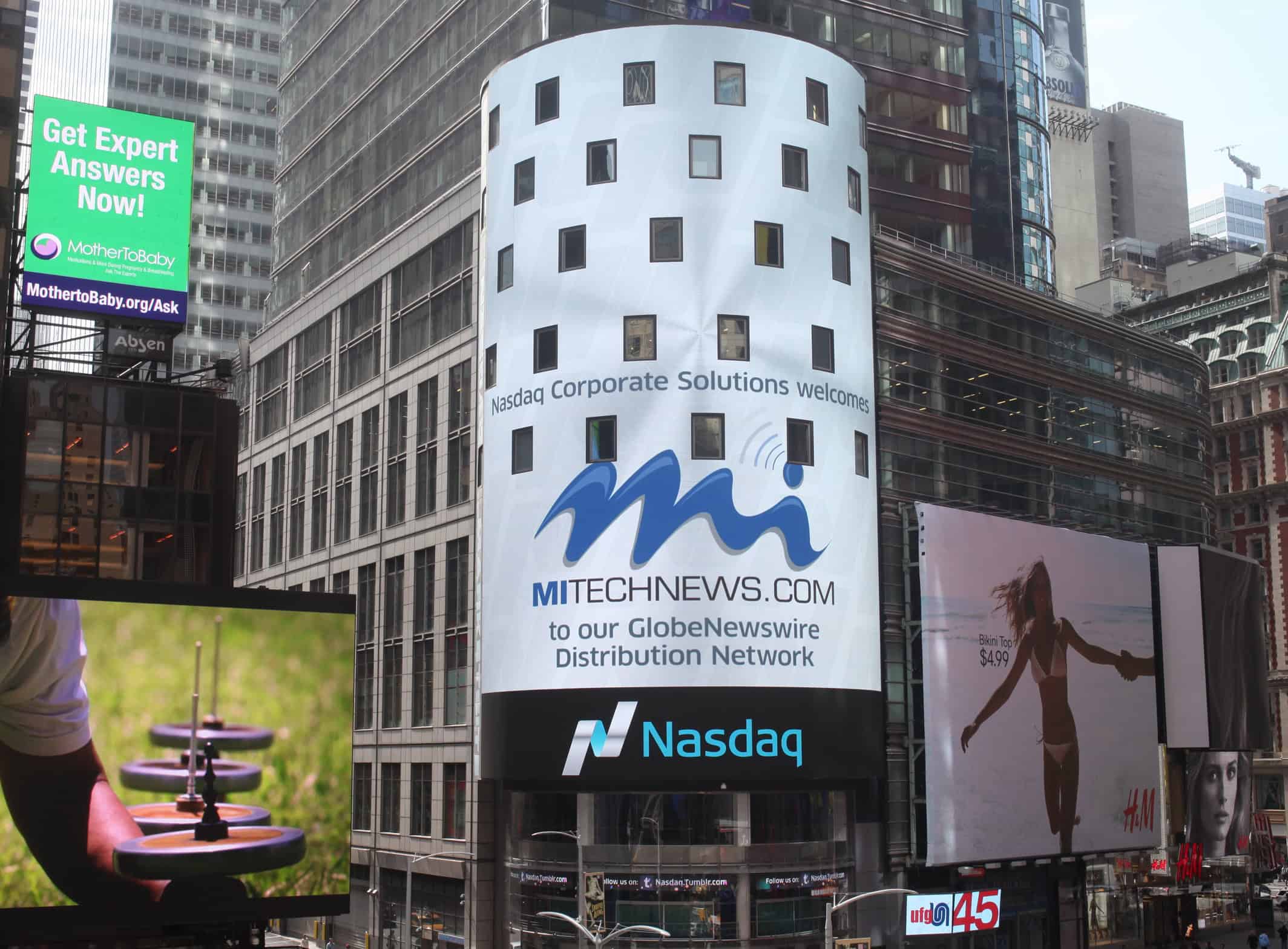 MITechNews on the Nasdaq Tower