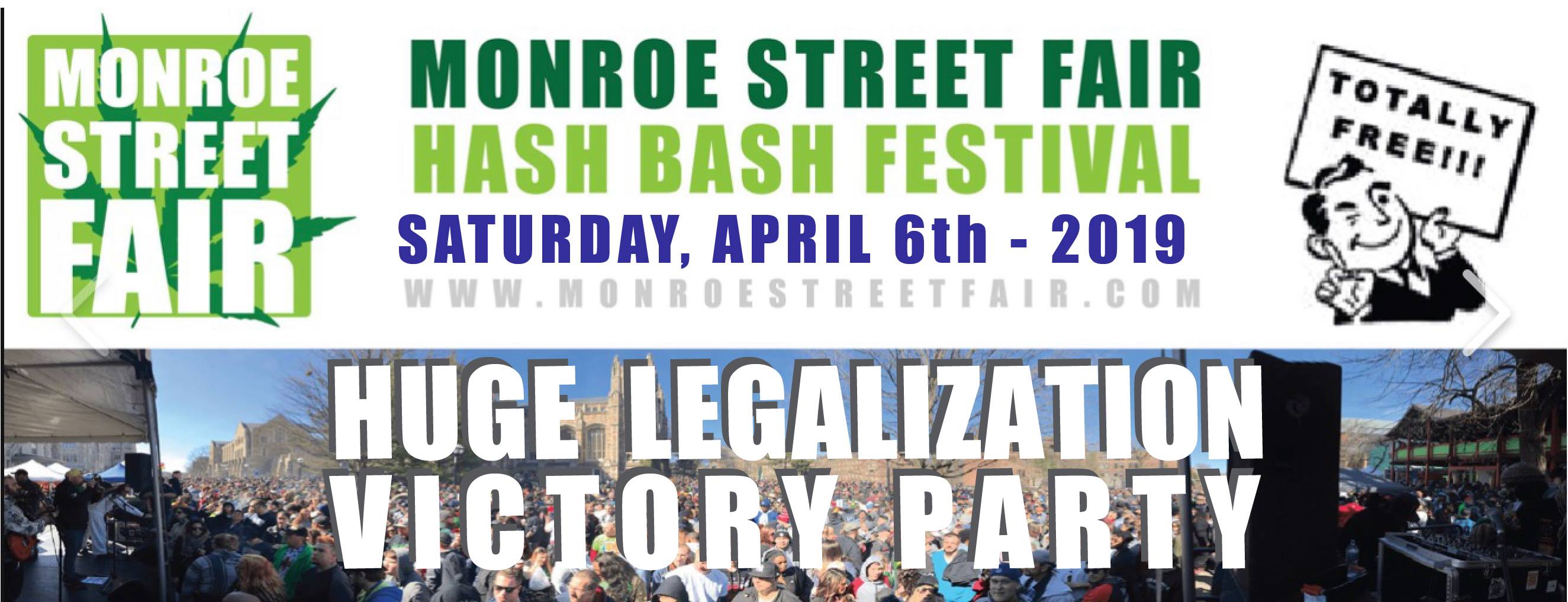 Monroe Street Fair Update, Part Of Now Legal UM Hash Bash April 6