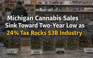 Michigan Cannabis Sales Sink Toward Two-Year Low as 24% Tax Rocks $3B Industry